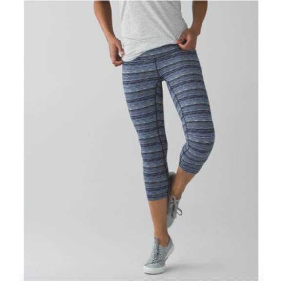 lululemon athletica Pants - Lululemon Wunder Under High Rise Crop Space Dye